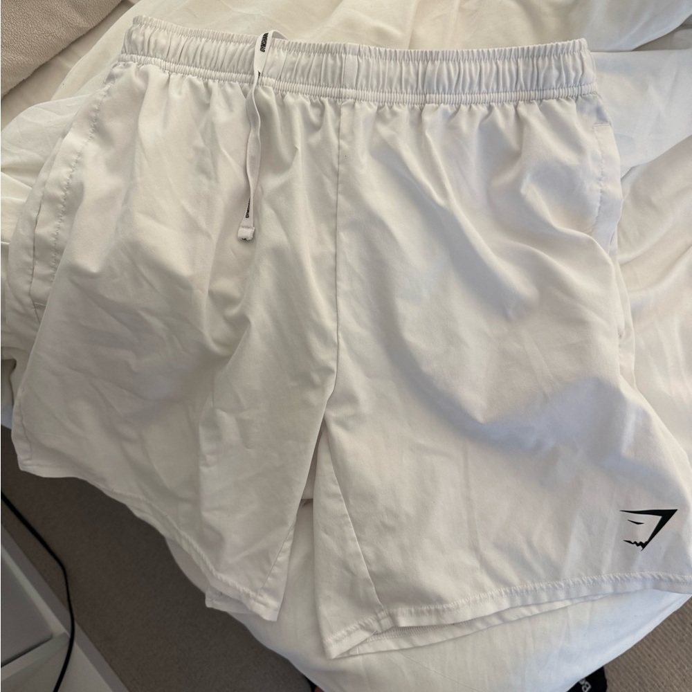 Gymshark White Sports Shorts